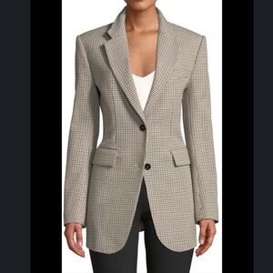 THEORY Super Cinch Blazer Jacket Suit Separates Fremont Plaid Size 6